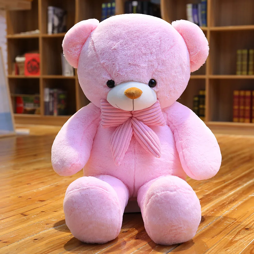 Cartoon Cushion Blue/pink/white 80-100cm Cute Colorized Bear Plush