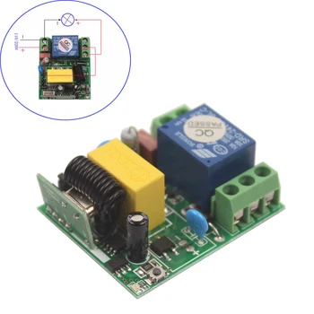 

Wireless Relay Switch Kit 220V 110V Remote Control Switch Module Transmitter Receiver Switches Module 110v-220V With Box