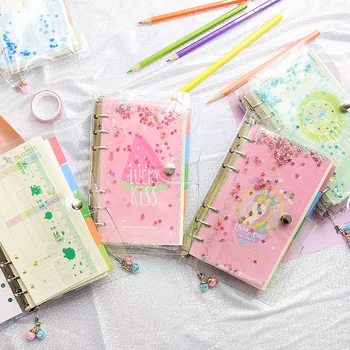 

Korean girl's heart into oil quicksand hand ledger creative loose leaf Notepad small fresh notebook stationery