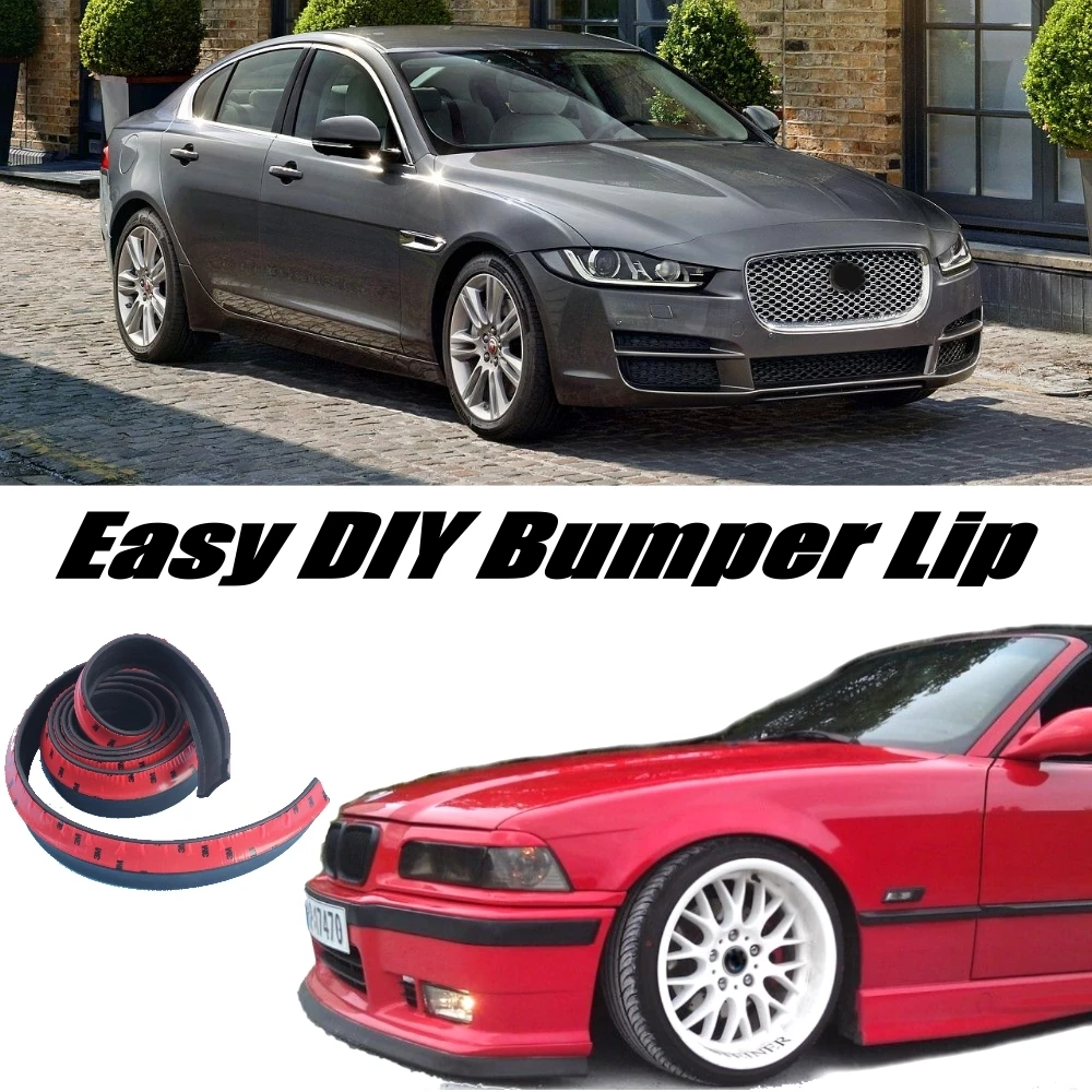 Bumper Lip Deflector Lips For Jaguar XE 2015 Front Spoiler Skirt Car View Tuning / Body Kit Strip | Автомобили и мотоциклы
