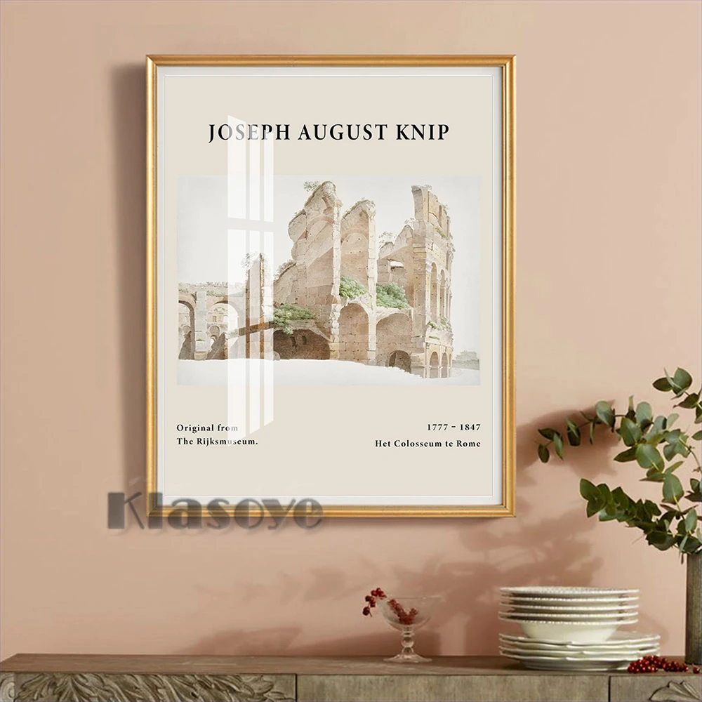 

Joseph August Knip Canvas Poster Prints Wall Art Exhibition Museum Wall Picture Nordic Modern Living room Home Decor Painting