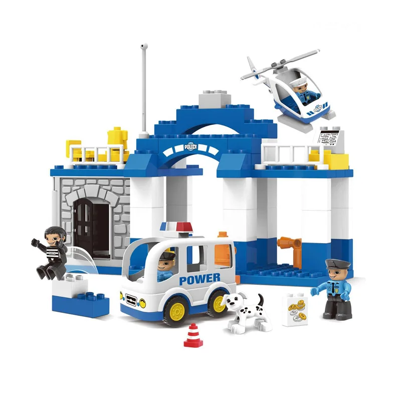 

City Police 66 Block Building Blocks Toy 1--2-Year-Old Infant Child Kids GIRL'S And BOY'S Educational ENLIGHTEN 3--6 a Year of A