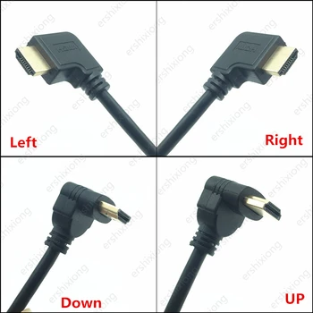 

HDMI up/down/left/right corner male to female 1.4v HDMI extension cable for HDTV LCD lapto p PS3 projector 0.1M