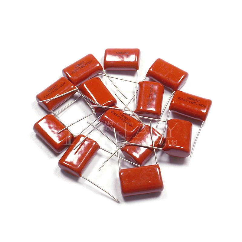 10PCS 630V105J 630V 1UF Pitch 20mm 105 1000NF CBB Polypropylene film capacitor polypropylene film capacitor,cbb capacitor