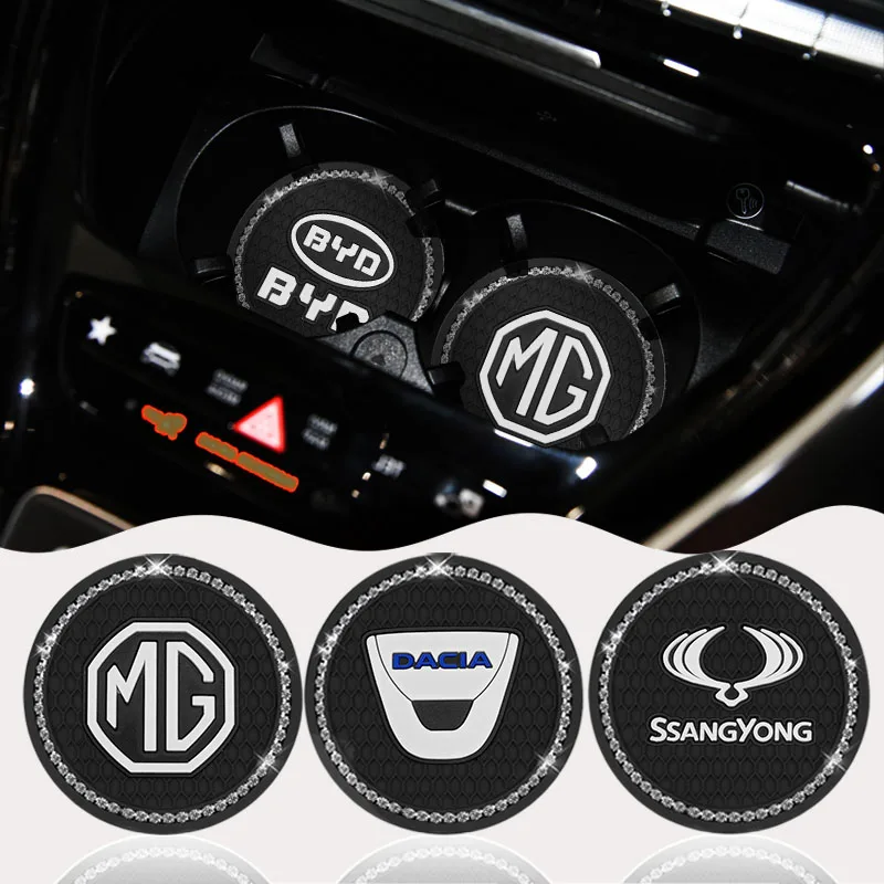 Car Non-Slip Silica Gel Coaster Water Cup Slot Holder Pad for BMW Mercedes Benz Toyota Ford Subaru Audi Volkswagen Lada Honda Et