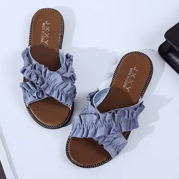 

Summer Women Slippers Flip Flops Flats Slides Platform Peep Toe Rubber Sole Fashion Beach Female Ladies Shoes Zapatos De Mujer