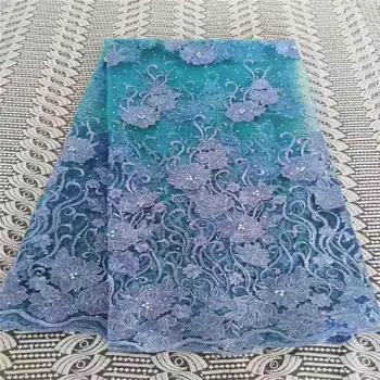 

Onion Color French Nigerian Lace Fabrics With Stones Best Selling African Laces Wedding French Tulle Mesh Fabrics XX2398B-3