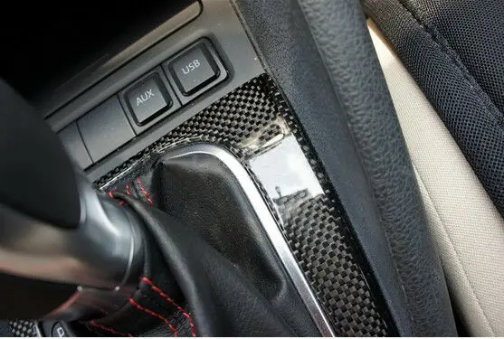 Подходит для Volkswagen golf 6 MK6 углеродное волокно переключения передач Панель ручного тормоза Ручка накладка 1 шт