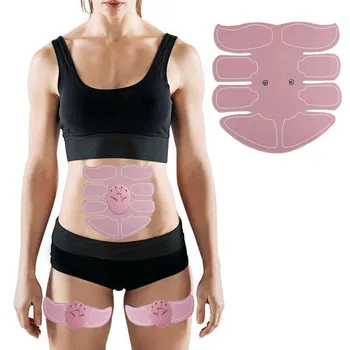 

Pink Wireless Abdominal Muscle Smart Trainer Stimulator Body Fitness Slimming ABS Hip Trainer Weight Loss Stickers Relaxation