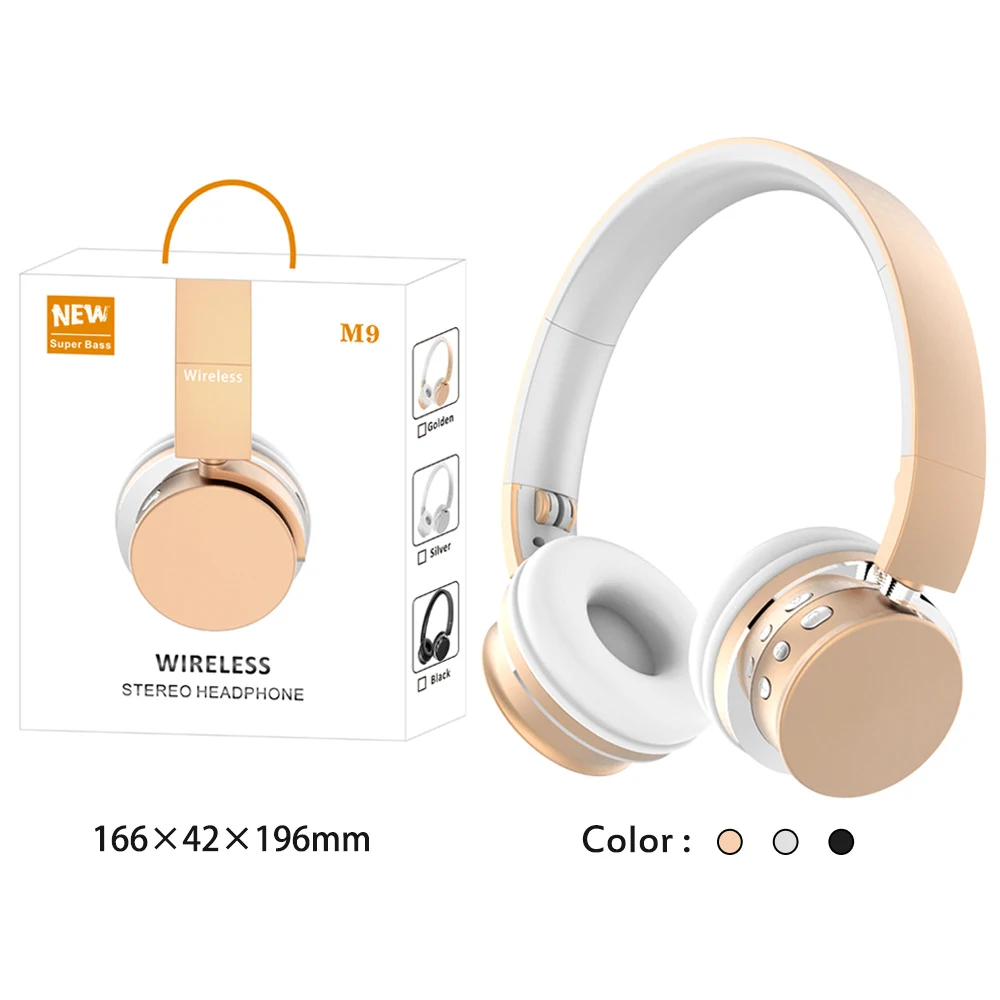 Headset Bluetooth Wireless Wired Headphone Universal TF Card 3D Stereo Earphone For iPhone Huawei Xiaomi Music Sports Folding
