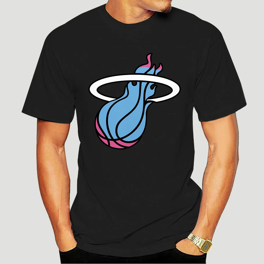 Miamis vices heat basketbal футболка для взрослых 0274J | Мужская одежда