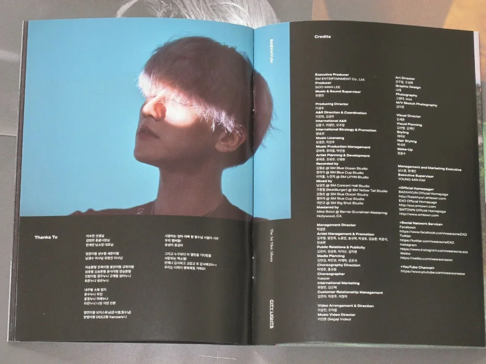 EXO 伯贤亲笔签名迷你1 City Lights 16