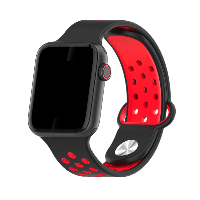 696 M33 полный сенсорный Умный Браслет мониторинг здоровья фитнес-трекер IP67 водонепроницаемые умные часы Мужские часы с будильником спортивные Смарт-часы - Цвет: Black and Red