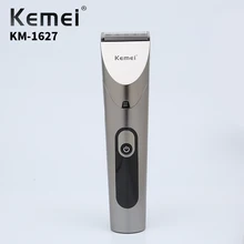 Kemei KM-1627, профессиональный светодиодный триммер для волос, перезаряжаемый электрический триммер, Мужская Парикмахерская Машинка, прямые стрижки