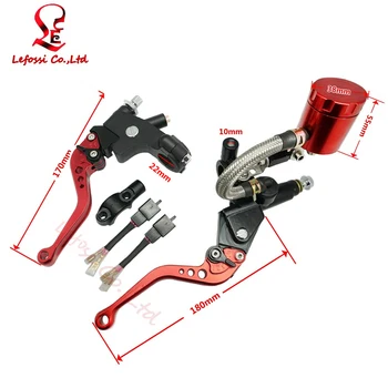

Red 7/8" Universal Motorcycle Hydraulic Brake Clutch Master Cylinder Reservoir Pump For Suzuki GSXR600 GSXR750 GSXR1000 TL1000S