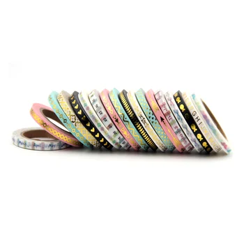 

(3pcs/Set) pink,mint,black color foil Washi Tape Set Scrapbooking Decorative Tapes Adhesive Tape Decorativa School Supplies