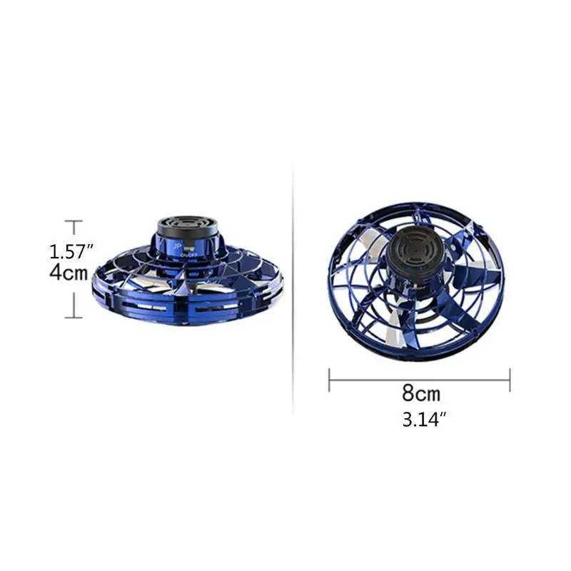 Игрушка для взрослых летательный аппарат FlyNova Spinner Route вращающаяся игрушка для управления жестами мини-Дрон вертолет вращающийся на 360 ° с блестящим светодиодный светильник