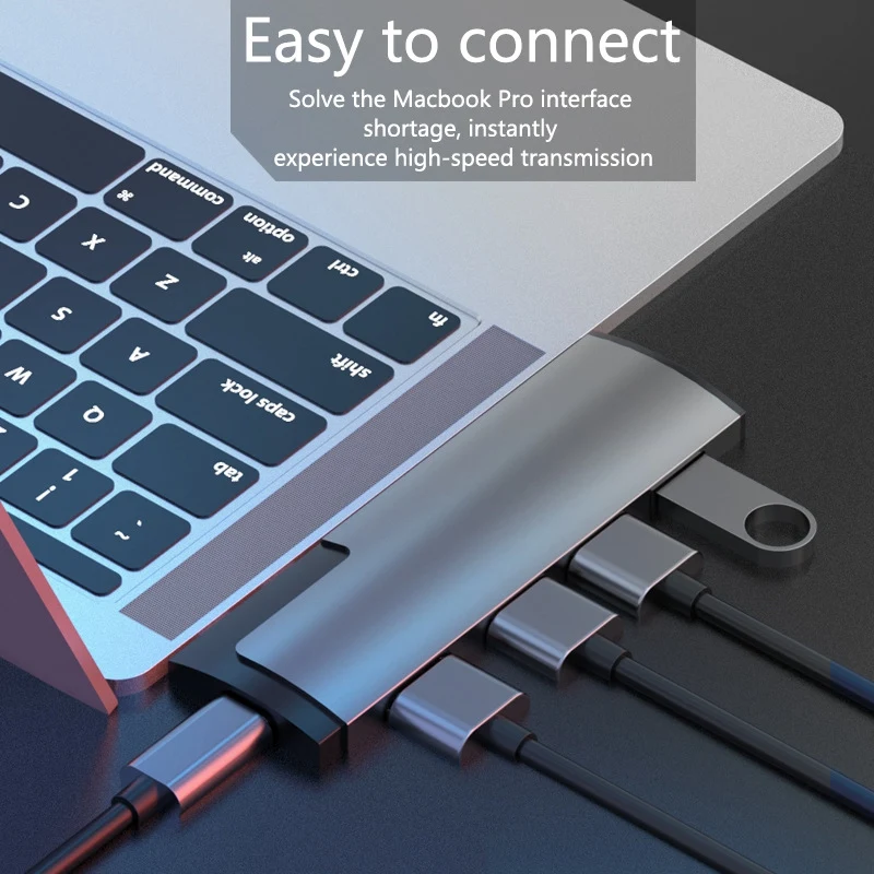 5 в 1 Usb C адаптер концентратор типа C адаптер с 3 Usb 3,0 порт 4K Hdmi для Macbook Pro //