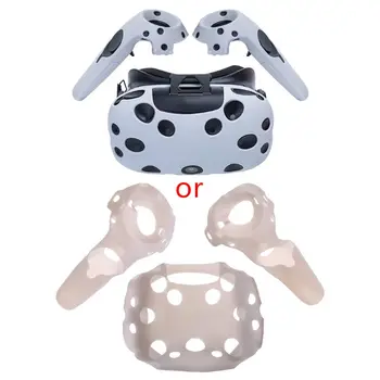 

Protective Cover Silicone Controller Handle Case Anti-Slip Shockproof Shell Game Accessories for HTC Vive Headset VR 67JA