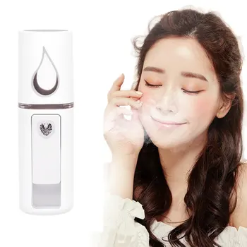 

Portable Small Humidifier USB Rechargable Handheld Water Meter Charging Mini Steamed Face Humidifier With/Without Mirror