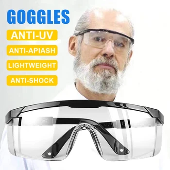 

Adult Eyeglasses Multifunctional For Anti Fog Dust Safety Adult Goggles Clear Glasses Eye Protect Work Lab Learning Reading