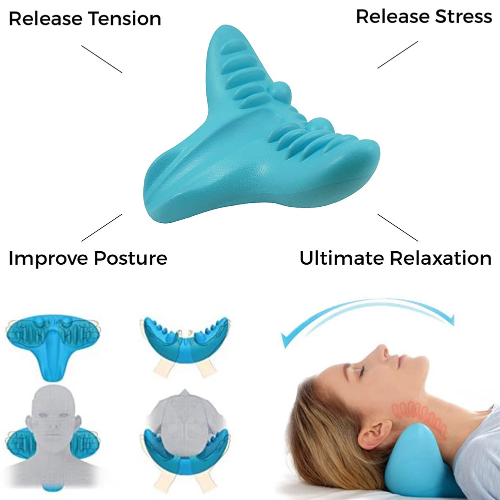 Portable Neck Massager Relaxation Pillow Gravity Pillow C-Rest Neck Cervical Shoulder Pain Relif Massageer массажер massageador