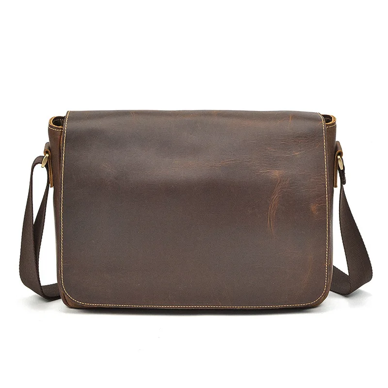 

Vintage Men's Briefcase Messenger Bag Men's Flip Buckle Shoulder Bag