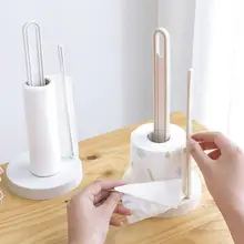 

50%HOTHousehold Plastic Kitchen Roll Paper Stand Holder Rack Tissue Dispenser Shelf