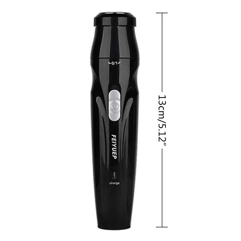 3 in 1 Rechargeable Nose Hair Trimmer Electric Facial Shaver Sideburn Kit for Men