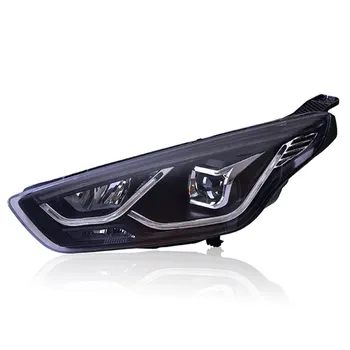 

headlight car for 2015-2017 Ford Escort headlight Lamp LED DRL LED Dynamic Trun Signal Xenon Bi-Lens