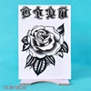 Waterproof Temporary Tattoo Sticker Flower Rose Fake Tatto Flash Tatoo Hand Arm palm finger Back Tato body art for Women Men ► Photo 3/6