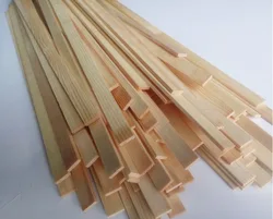 Bande de pin en bois massif, 30 pièces, 200x10x3mm, bricolage, modèle de construction fait à la main 
