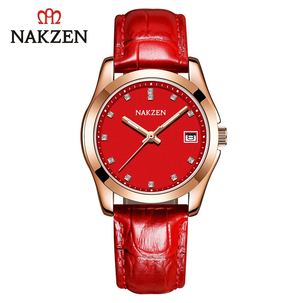 

Ladies Quartz Women Watch Rhinestone Leather Band Luminous Woman Waterproof Luxury Girls Wristwatch Relogios Femininos