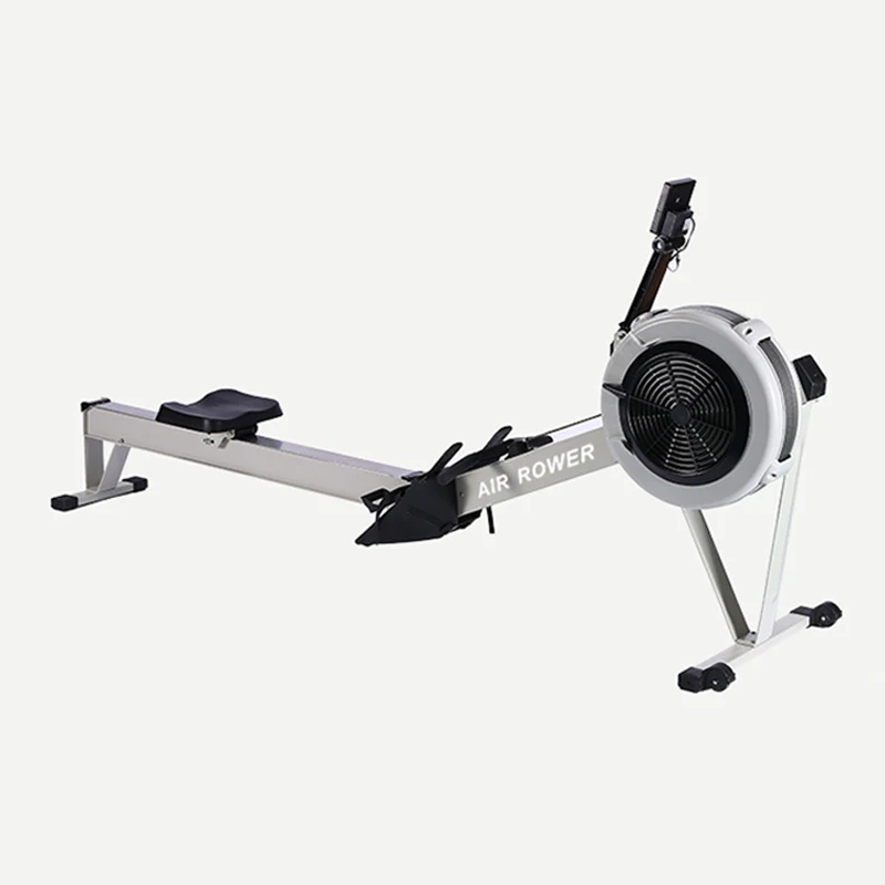 Wind Resistance Rowing Machine Indoor Air Row Movable Folding Air Machine Home Fitness Equipment Windproof Gym Sports