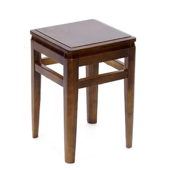 

Solid wood square stool home dining table stool bench fashion creative dressing stool chinese square chair guzheng