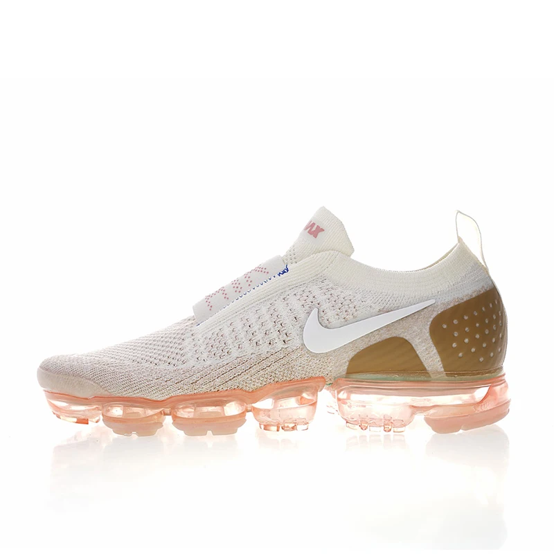 Оригинальные подлинные мужские кроссовки для бега от Nike Air VaporMax Moc 2, спортивные уличные кроссовки хорошего качества, прочные классические AH7006-300 - Color: AH7006-100