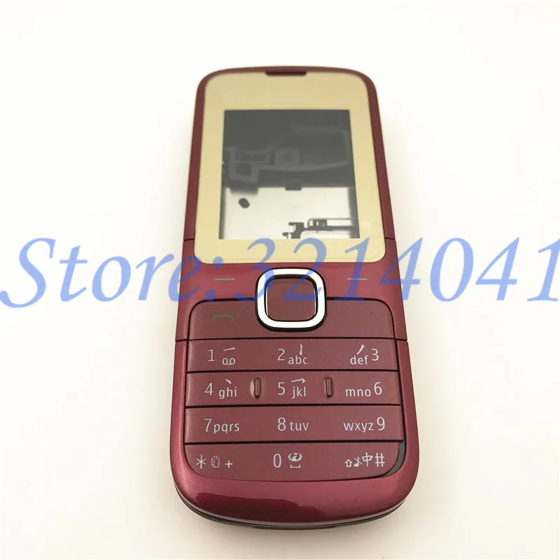 Высокое качество корпус чехол для Nokia C2 C2-00 полный мобильный телефон корпус батарея Крышка дверная рамка с английской клавиатурой