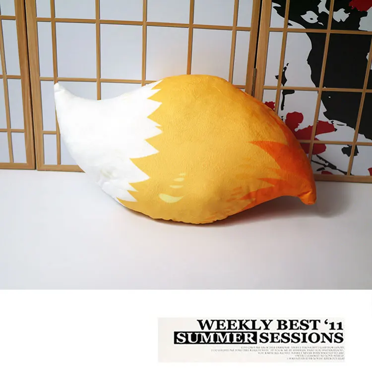 50 см Полезная лиса Сенко-сан Плюшевая Игрушка Аниме Sewayaki Kitsune no Senko-san подушка кукла хвост для косплея в подарок - Цвет: Tail plush