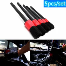 Zuidid brosse de nettoyage professionnelle, 5 pièces/ensemble, brosse de nettoyage multifonctionnelle Durable en fourrure douce pour grille d'aération de voiture