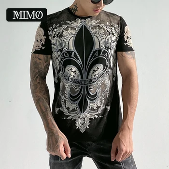 

new arrival kingz printing long staple cotton top quality street couture oversize men's short sleeve tshirt