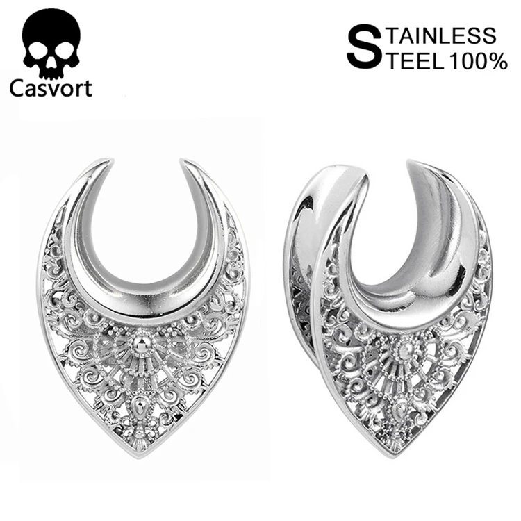 Casvort 2 шт. новое кольцо для пирсинга, растяжки, модные ювелирные изделия для пирсинга, серьги в подарок