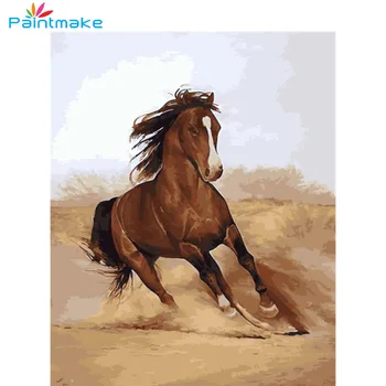 

Paintmake Horse DIY Paint By Numbers No Frame For Kids Adult Digital Oil Painting On Canvas Home Wall Art Decorative paintings