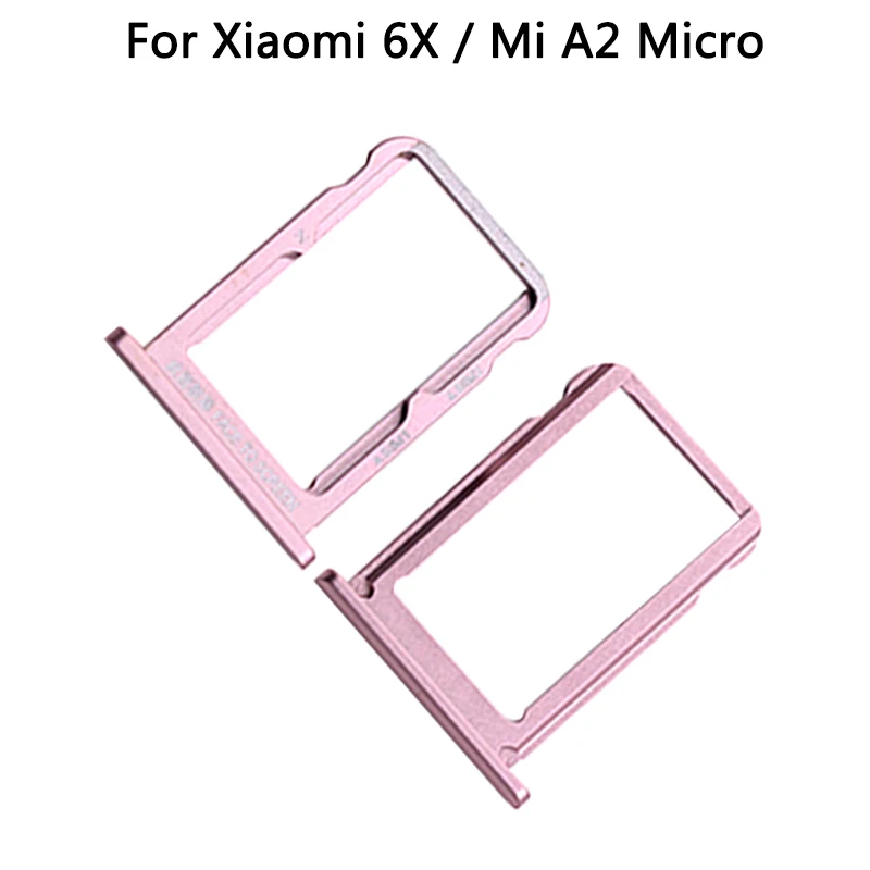 10 шт для Mi6X MiA2 sim-карты держатель лотка Xiaomi 6X / Mi A2 микро SD карты Слот адаптер |