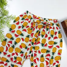 Детские противомоскитные штаны на гусеничном ходу, противомоскитные штаны для девочек, штаны-фонарики с рисунком