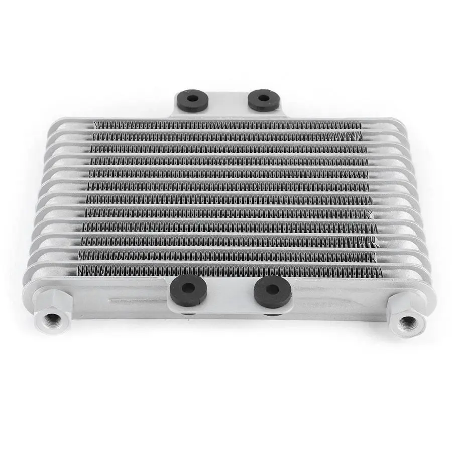 13 Row Universal Motorcycle Engine Oil Cooler Cooling Radiator 125-250 Silver Cooling System Replacement oil cooler kit motorcycle parts