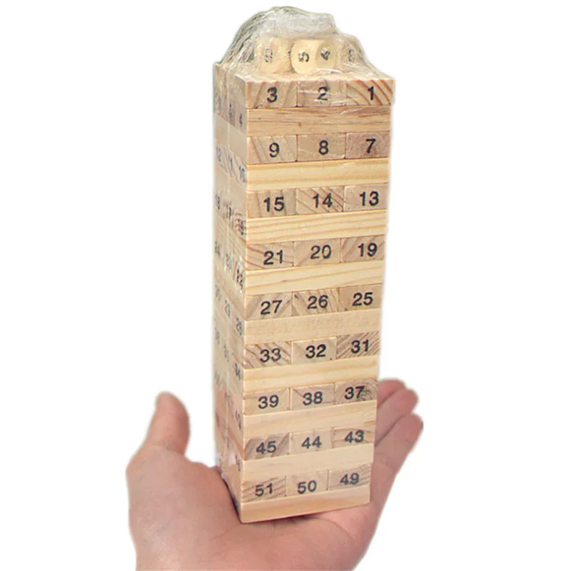 1 Set Mini Creative Wooden Building Digital Rectangle Wood Tower Game For Family Board Games Children Entertainment Game 1 Set Mini Creative Wooden Building Digital Rectangle Wood Tower Game For Family Board Games Children Entertainment Game