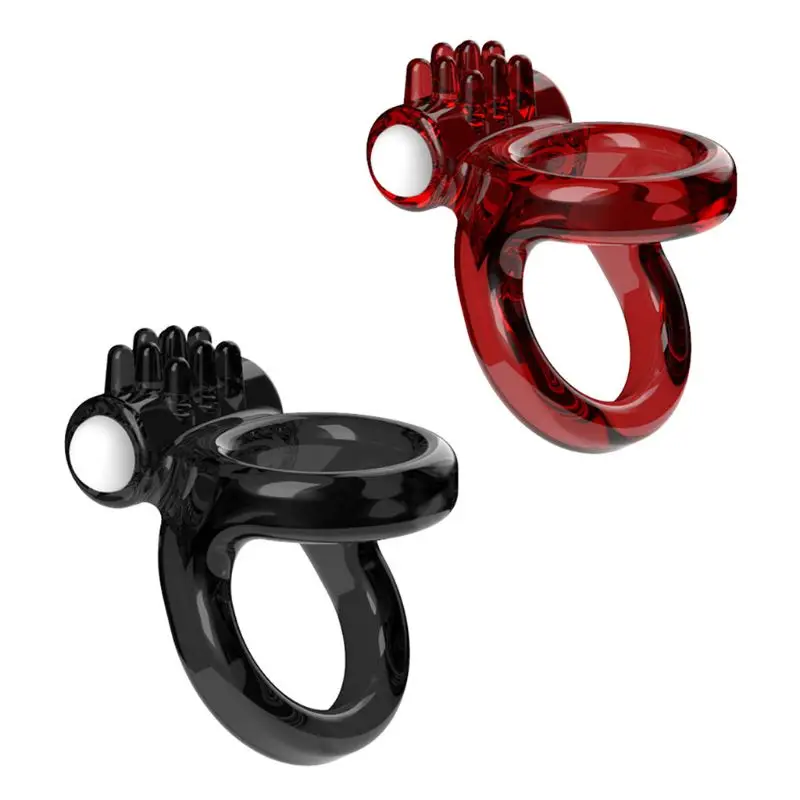 Vibrating Cock Double RingsDelay ejaculation Men's Rings Sex Toys for Men Penis Lock Ring Adult Products | Красота и здоровье
