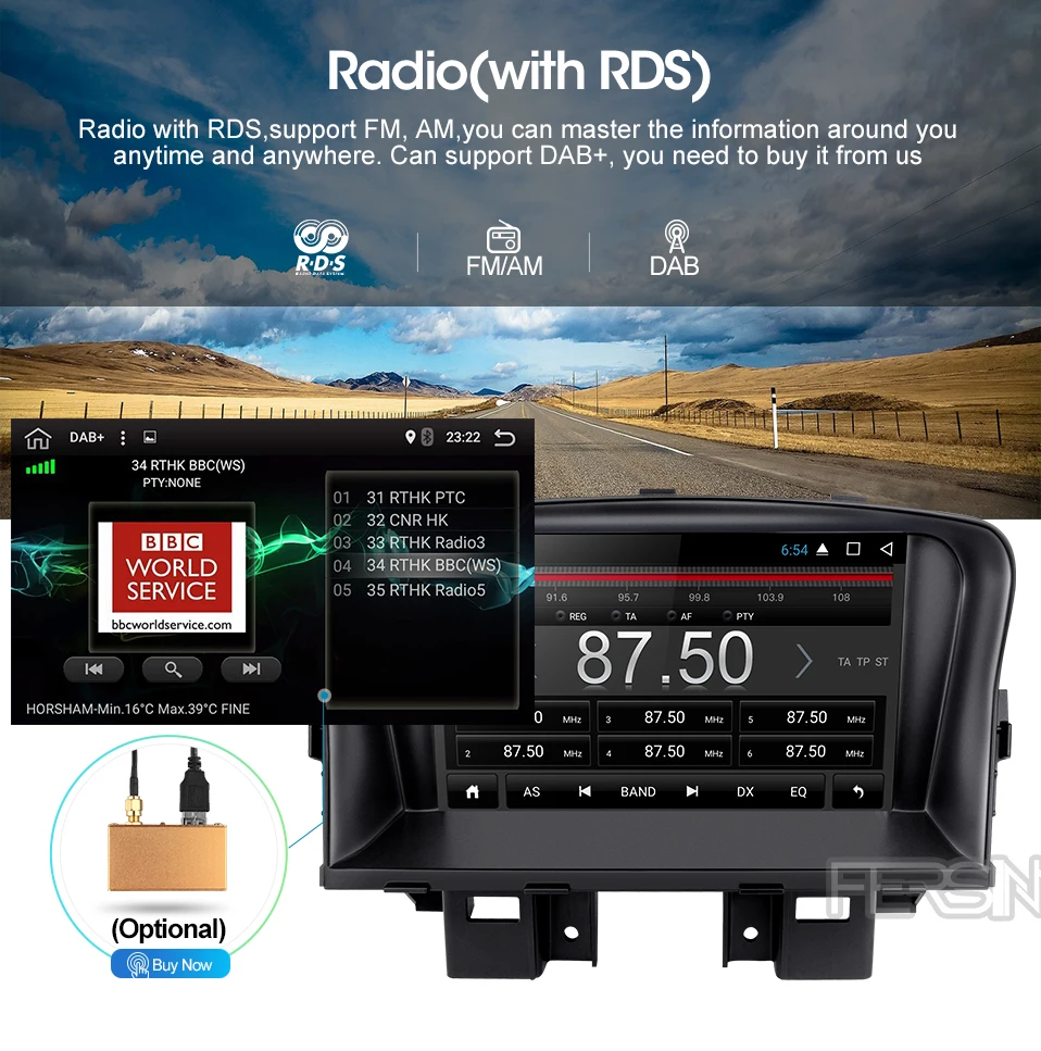 Excellent Fersinny ZLKLZ7060 2G+32G Android 8.1 car dvd radio player For Chevrolet Cruze 2008 2009 2010 2011 2012 car gps stereo player 8