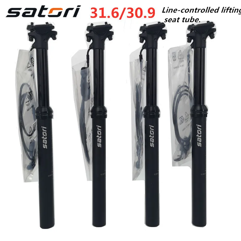 

Satori height adjustable seatpost dropper travel post bike MTB external routing carbon seatpost canote retratil mtb hidraulico
