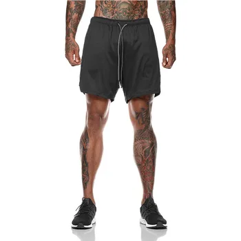 

Sports shorts men's mesh quick-drying fitness running training five-point pants sports casual solid color shorts